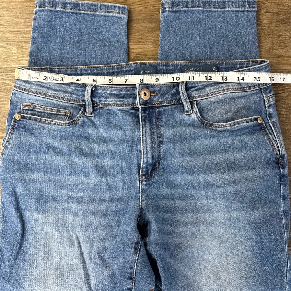 J. Jill Woemn’s Authentic Fit Slim Ankle Jeans, size 10 Petite - Picture 5 of 12